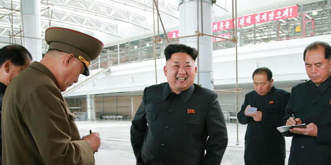 Él és virul Kim Dzsongun