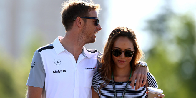 Jenson Button soha nem élt együtt a exfeleségével