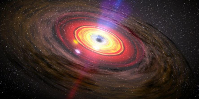 Túlméretezett fekete lyuk uralja egy ősöreg galaxis centrumát