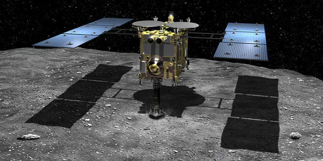 Sikeresen begyűjtötte a kráterből a mintákat a Ryugun a Hayabusa-2