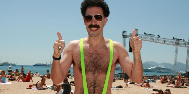 Dögös pasik öltötték magukra Borat híres “fürdőnadrágját”