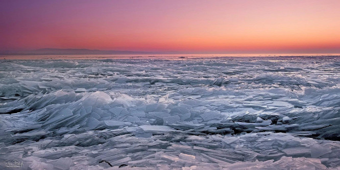 Vékony jégréteg alakult ki a Balatonon