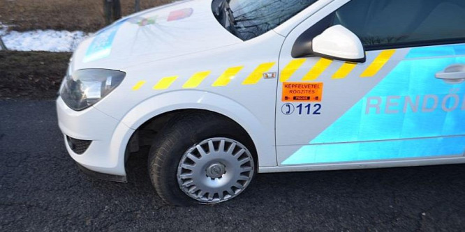 A járőrt is leszorította a betépett audis