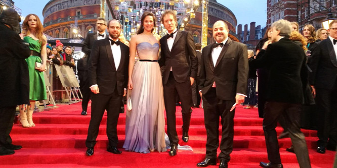 Nemes Jeles László a barátnőjével jelent meg a BAFTA-díjátadón