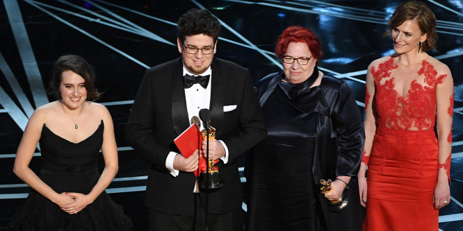 Magyar tervező ruhájában gálázott az Oscar-díjas magyar film főszereplője