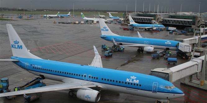 Viharveszély miatt 160 járatát törölte a KLM