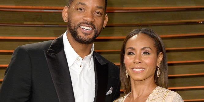 Will Smith kopaszra borotvált felesége 15 milliós gyémánt fejdíszben - fotó