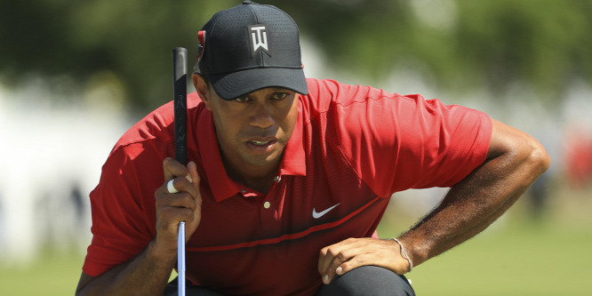 A legutóbbi, nagyszerű győzelme után most csúnyán leégett Tiger Woods