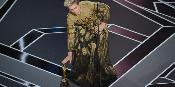 Oscar 2018: ellopták Frances McDormand Oscar-szobrát