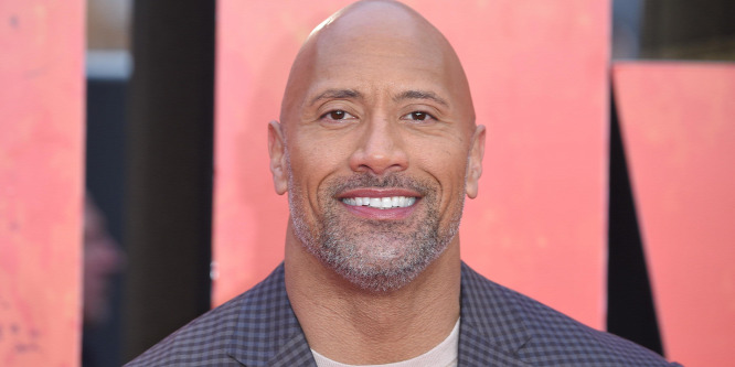 Dwayne Johnson a kislányával teázik - Fotó
