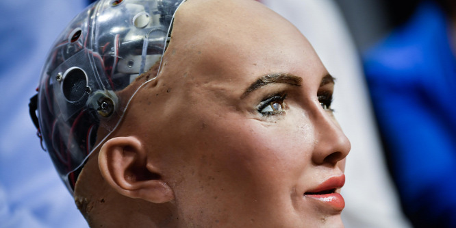 Mégis létrejött a miniszterelnök-robotnő találkozó