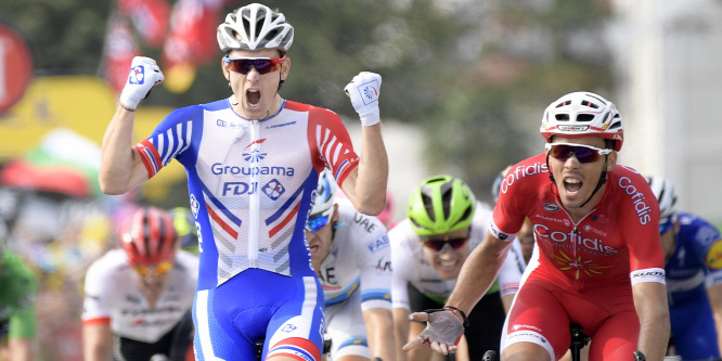 Tour de France: Demare nyerte a mezőnyhajrát, Thomas élen maradt