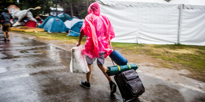Sziget 2018: így csapott le a vihar a fesztiválozókra