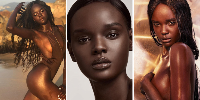 A világ legsötétebb bőrű modellje: Duckie Thot