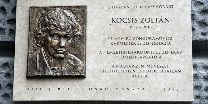 Emléktáblát avattak Kocsis Zoltán tiszteletére Budapesten