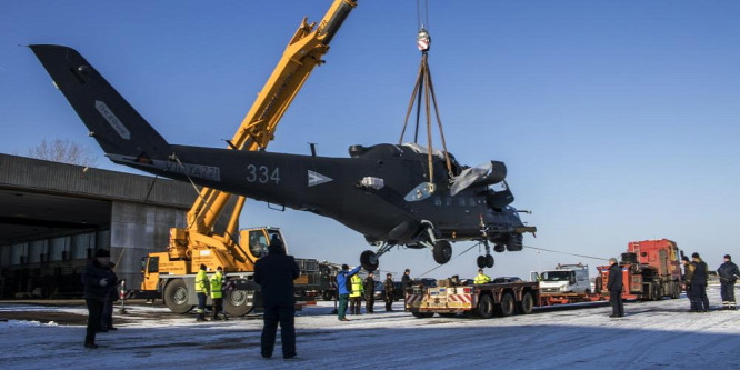 Már Kecskeméten vannak a felújított harci helikopterek