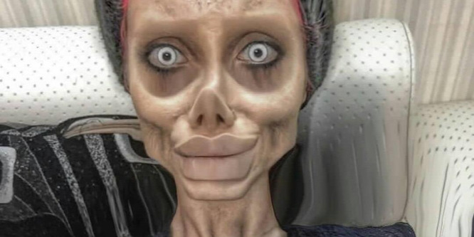 Megmutatta igazi arcát a nő, aki Angelina Jolie-vá sminkelte magát
