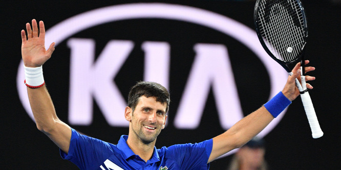 Novak Djokovic sírva röhögött a saját poénján - videó