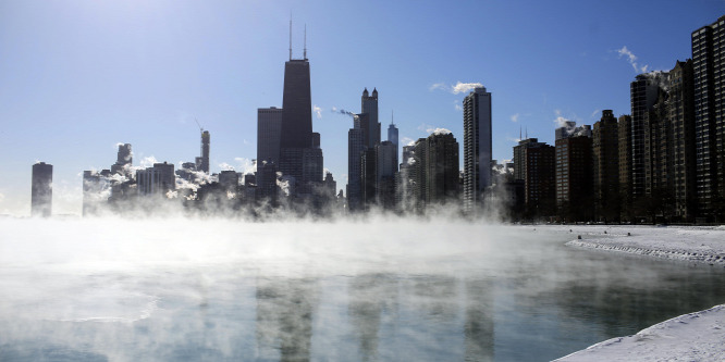 Olyan hideg van Chicagóban, hogy abba még a föld is beleremegett