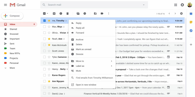 Kényelmi újítást kap a webes Gmail