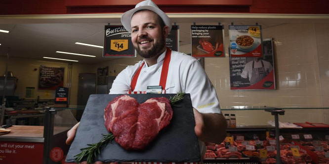 Szív alakú steak az új Valentin-napi őrület