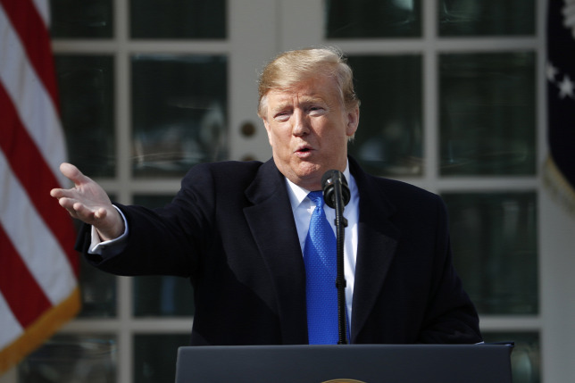 Rendkívüli állapotot hirdetett Donald Trump a határzár felépítése érdekében Rendkívüli állapotot hirdetett Donald Trump a határzár felépítése érdekében