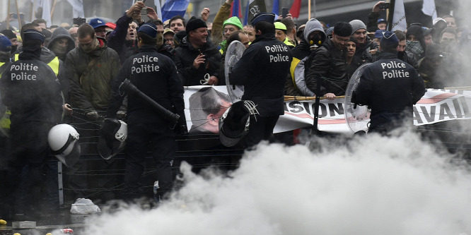 Rekordszámú, csaknem ezer demonstrációt tartottak tavaly Brüsszelben
