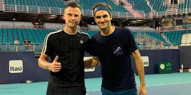 Fucsovics Márton Roger Federer egyik kedvenc edzőpartnere