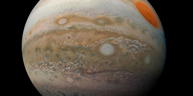 Látványos kép készült a Jupiter viharairól