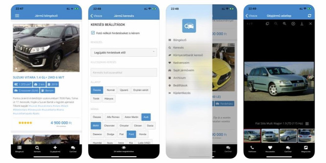 Már mobilappal is eladhatja az autóját
