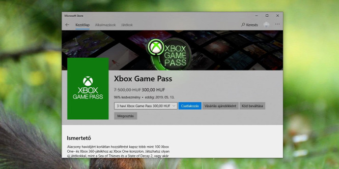 Most csak 300 forint a három havi Xbox Game Pass