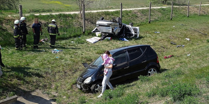 Baleset az M5-ösön Kiskunfélegyházánál