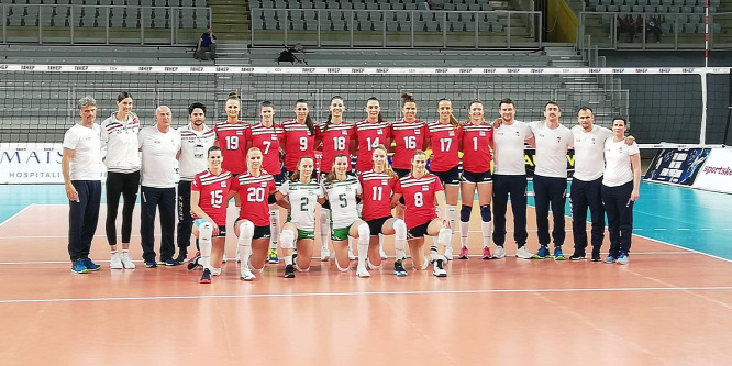 Női röpi: kétszer is egyenlített, de kikapott a magyar válogatott az El-ben