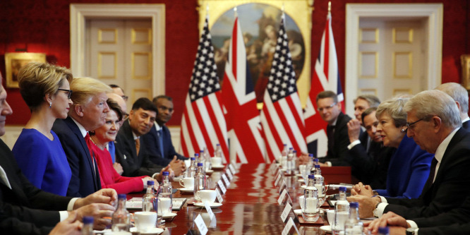 A brexit utáni gazdasági együttműködésről is tárgyalt Trump Londonban