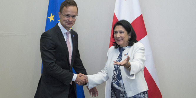 Szijjártó: Magyarország több szinten is segítséget nyújt Georgiának a kapcsolatok szorosabbra fűzésében az EU-val és a NATO-val