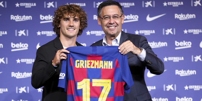 Bemutatták Griezmannt a Barcelonánál - videó