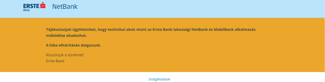 Leállt az Erste két fontos és népszerű szolgáltatása is Leállt az Erste két fontos és népszerű szolgáltatása is