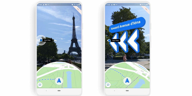 Kiterjesztett valósággal bővült a Google Térkép