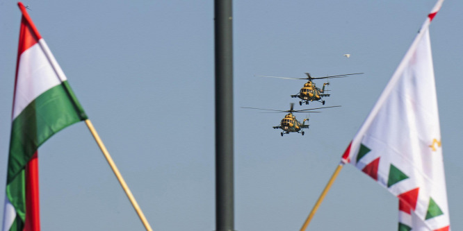 Kedden katonai helikopterek miatt lesz hangos Budapest belvárosa