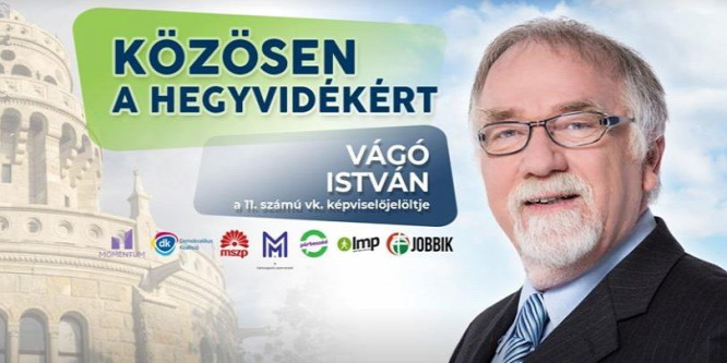 Puzsér gárdista egyenruhába öltöztette a Jobbik támogatásával induló, amúgy DK-s Vágó Istvánt