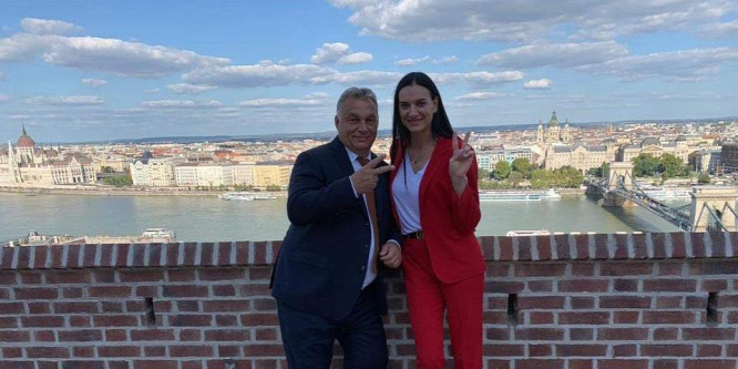 Orbán Viktor Jelena Iszinbajeva rúdugró olimpiai bajnokkal találkozott - fotó