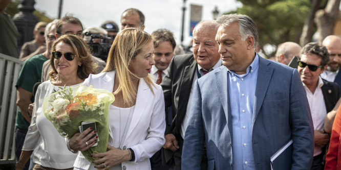 Giorgia Meloni kiállt Orbán Viktor mellett, és kioktatta a bevándorláspárti olasz külügyminisztert