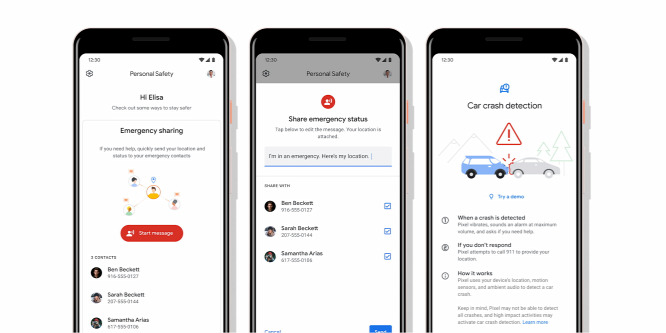 Detektálná az autóbalesetet a Google