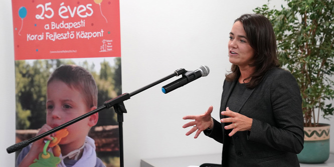 Novák Katalin: A kormány a jövőben is folytatja a kora gyerekkori intervencióval kapcsolatos fejlesztéseket