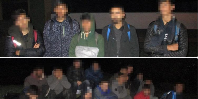 Két csoport migránst fogtak a déli határnál