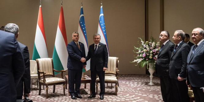 Orbán Viktor gazdasági együttműködésről is tárgyalt az üzbég elnökkel