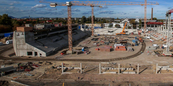 Csodálatos felvételek az épülő Bozsik Stadionról - fotók