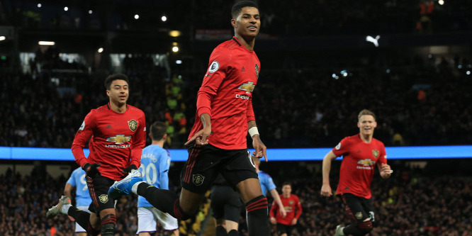 A Manchester United bravúros győzelmet aratott a városi rangadón - videó