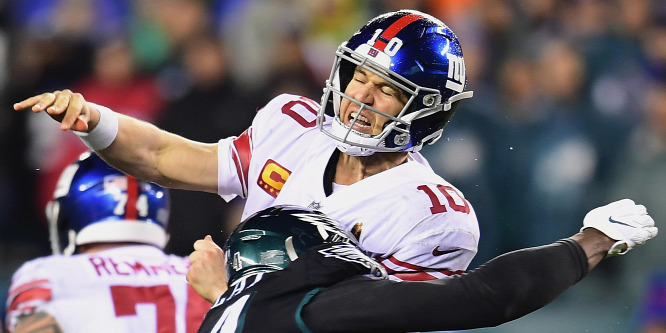 Eli Manning és a New York Giants történelmi vereséget szenvedett