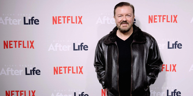 Ricky Gervais beszólt a sztároknak, akik panaszkodnak a kijárási tilalom miatt